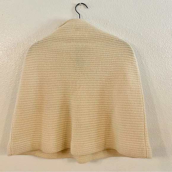 NWOT Ralph Lauren Merino Wool Angora Cashmere Silk Blend Knit Turtleneck Cape - Picture 4 of 5